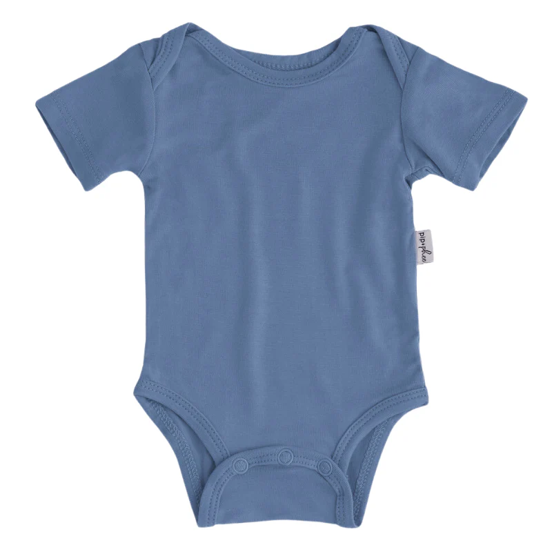 Bamboo Short Sleeve Bodysuits - Solids - Image 9