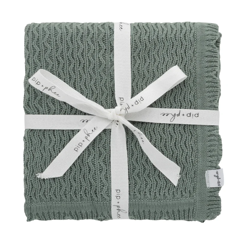 Cotton Knit Baby Blanket