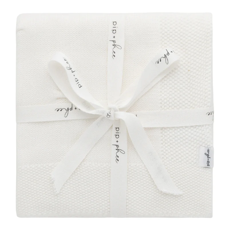 Cotton Knit Baby Blanket - Image 4