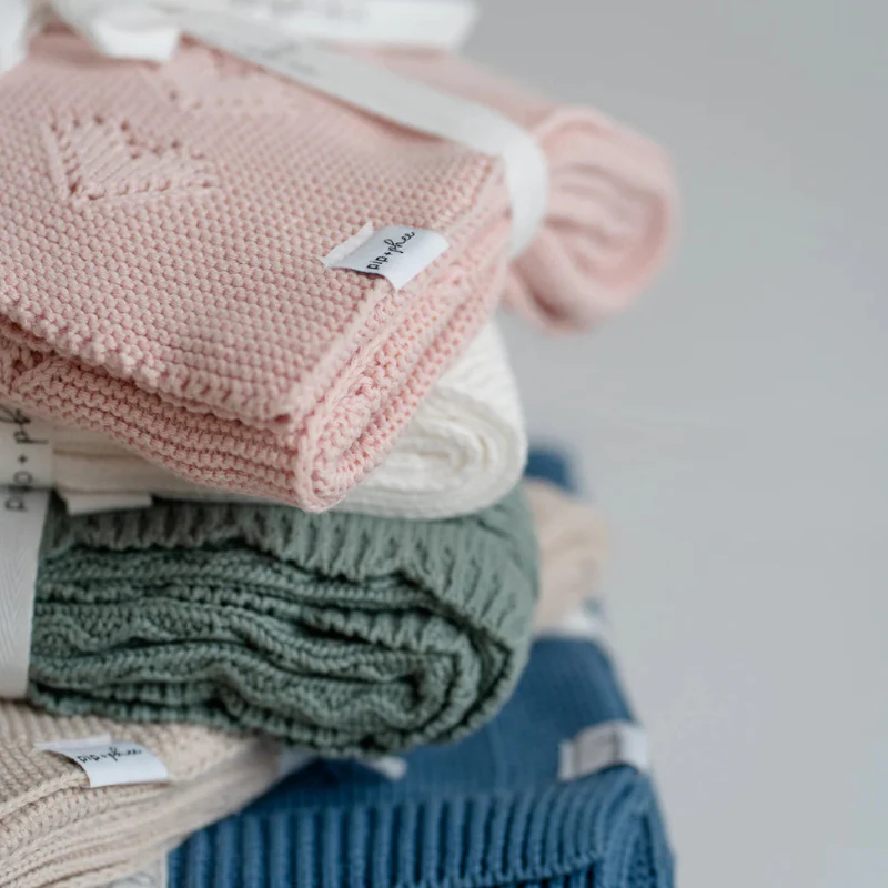 Cotton Knit Baby Blanket - Image 7
