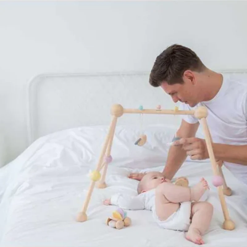 Wooden Play Gym - Pastel - Image 7