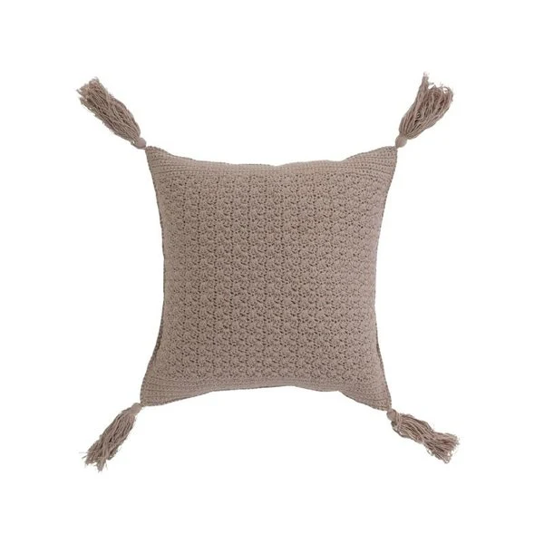 Crochet Pillow With Tassels - Image 4
