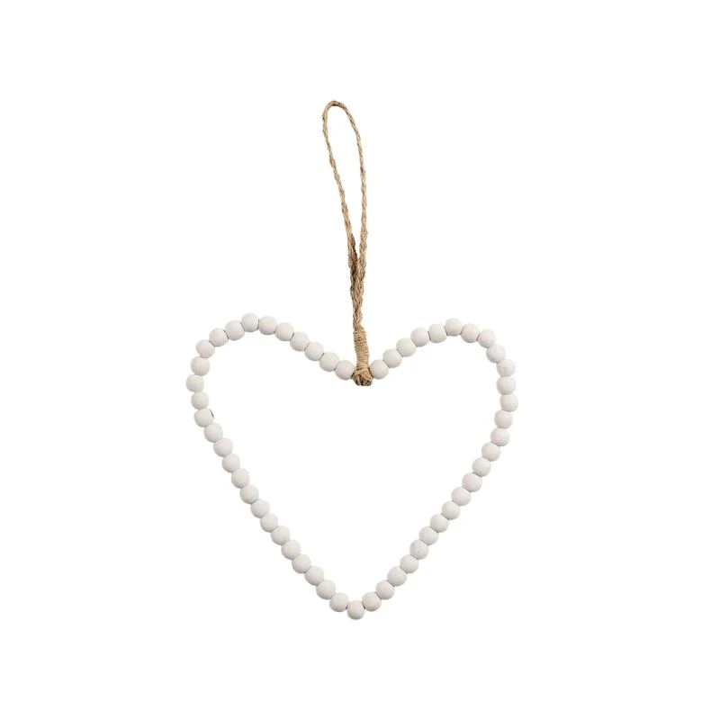 Wooden Beaded Heart - Image 4