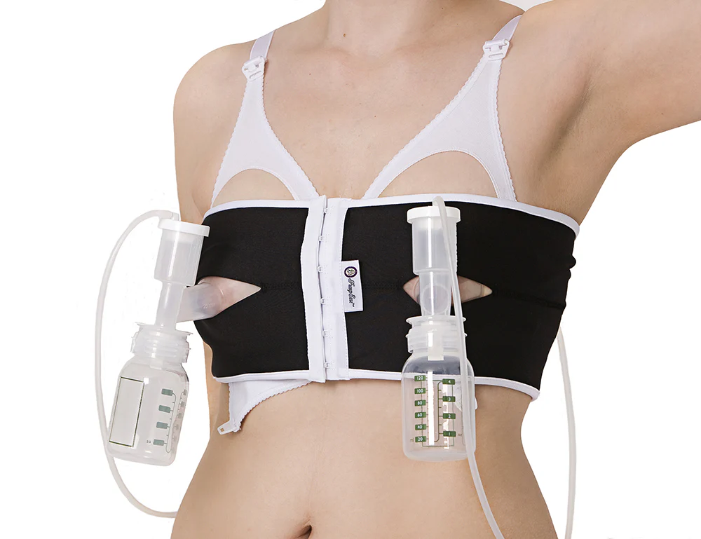 PumpEase Classic Tux Hands Free Pumping Bra - Black - Image 4