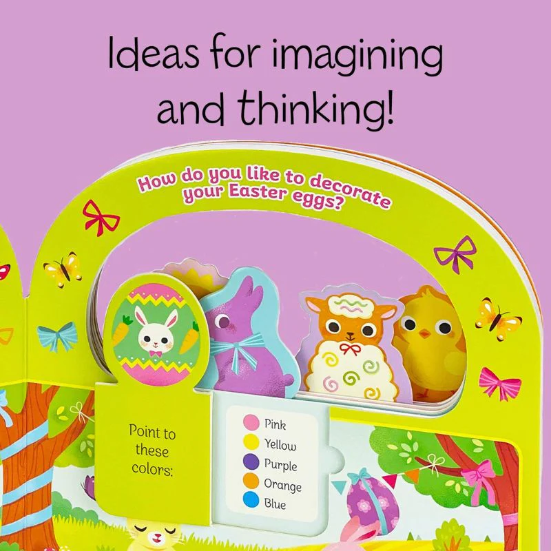 Happy & Hoppy - Children's Flip-a-Flap Activity Board Book - Image 4