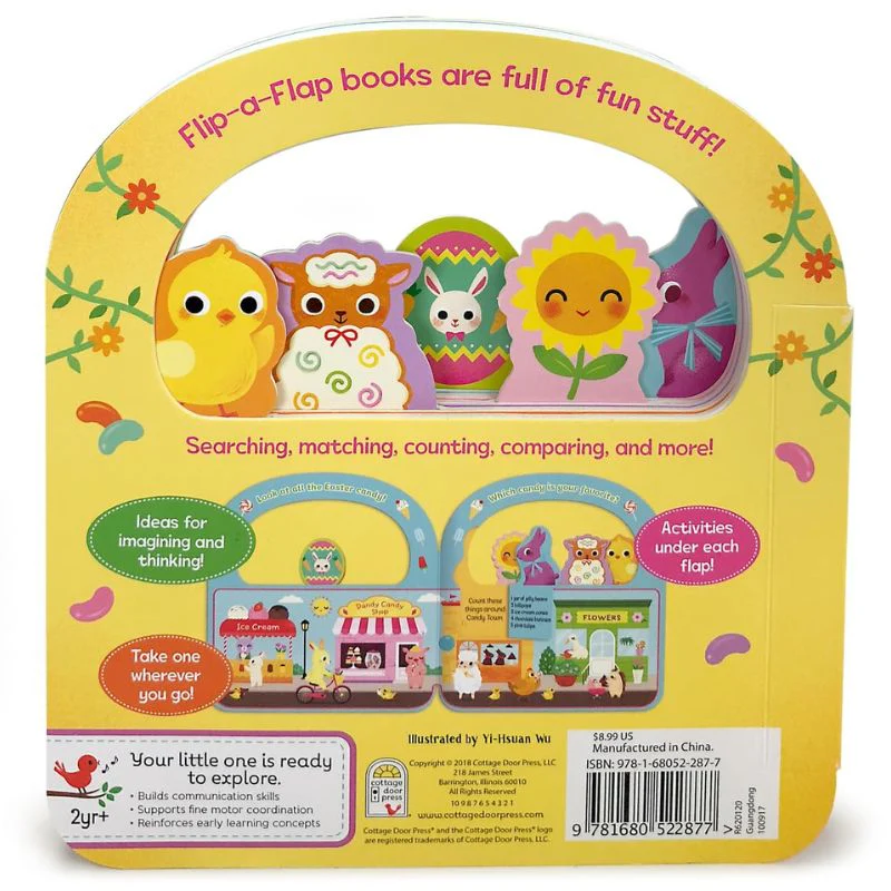 Happy & Hoppy - Children's Flip-a-Flap Activity Board Book - Image 7