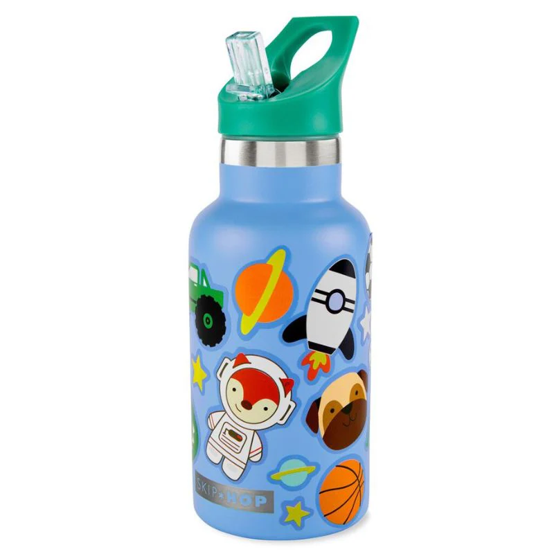 Stainless Steel Canteen Bottle With Stickers - Image 4