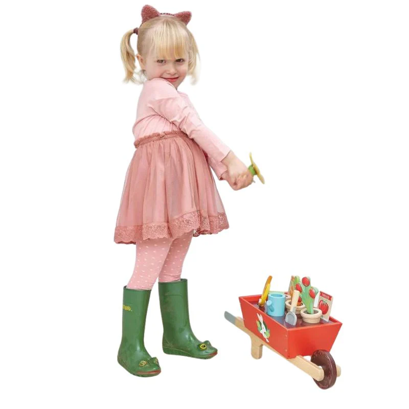 Wooden Garden Wheelbarrow Set - Image 5