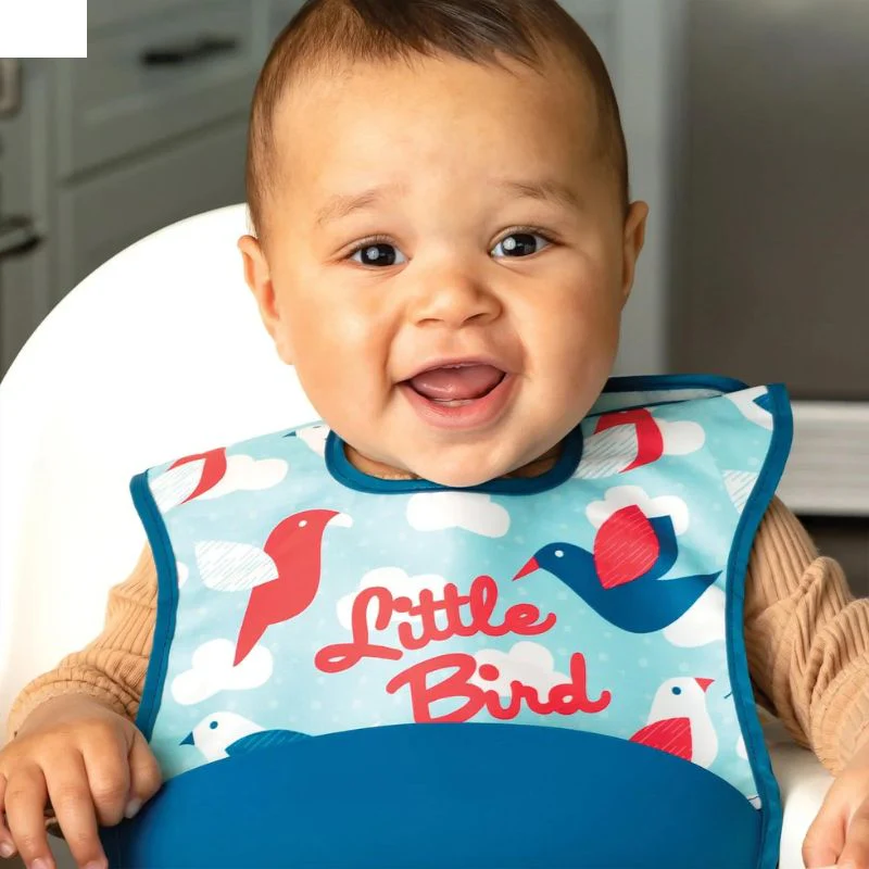 Mess-proof Silicone Pocket Bibs - 2 Pack - Image 4