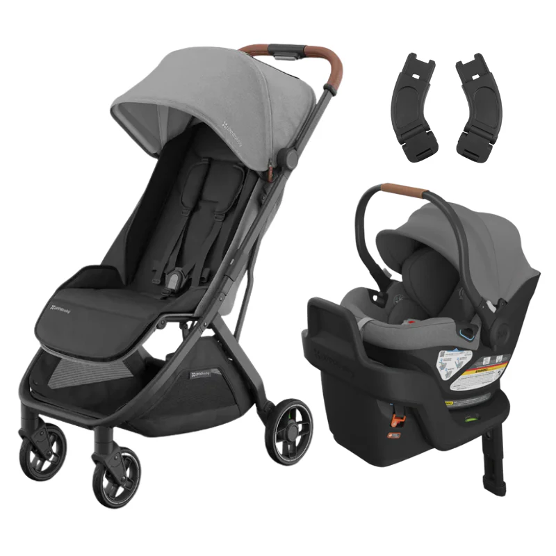 Minu V3 Stroller + Aria Infant Car Seat + Car Seat Adapters Travel System - Image 7