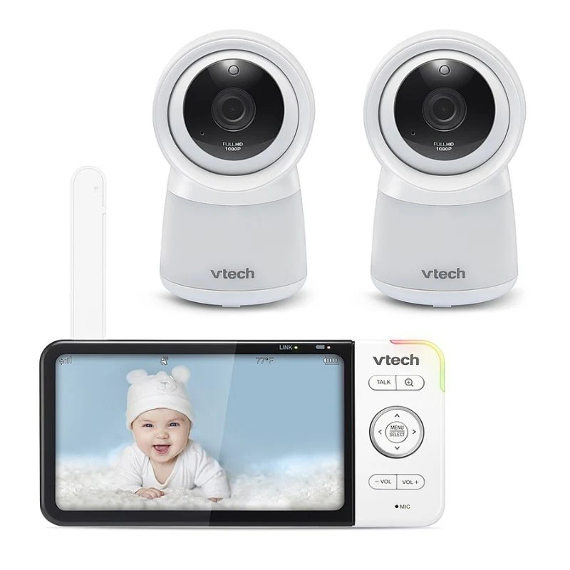5” Smart Wi-Fi 1080p Video Monitor with 2 Cameras - Image 2