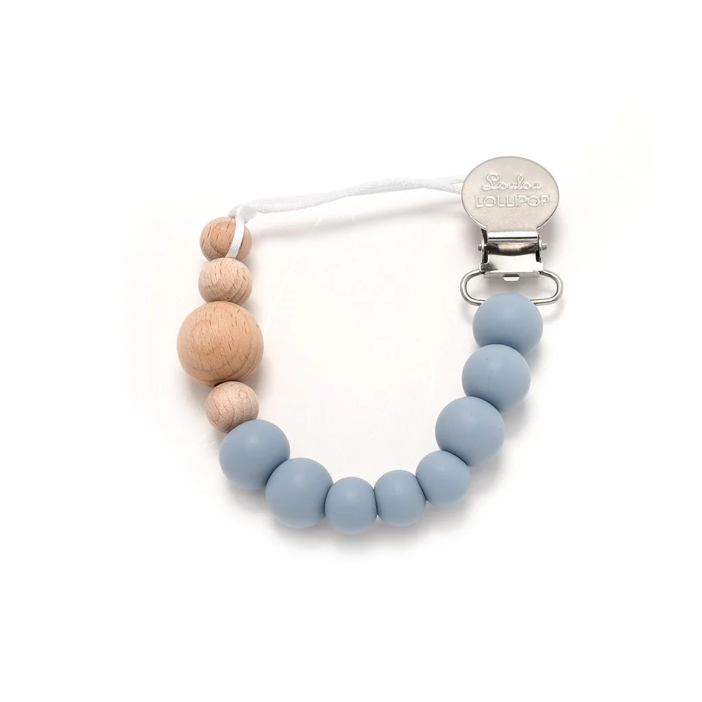 Wood + Silicone Pacifier Clip - Image 7