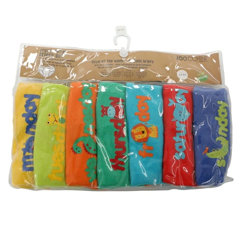 7 Piece Organic Briefs - Days of the Week - Image 11