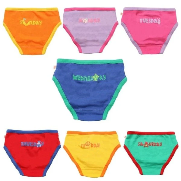 7 Piece Organic Briefs - Days of the Week - Image 12