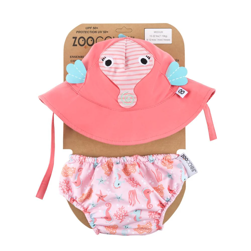 SPF 50+ Baby Swim Diaper and Sun Hat Set - Image 18