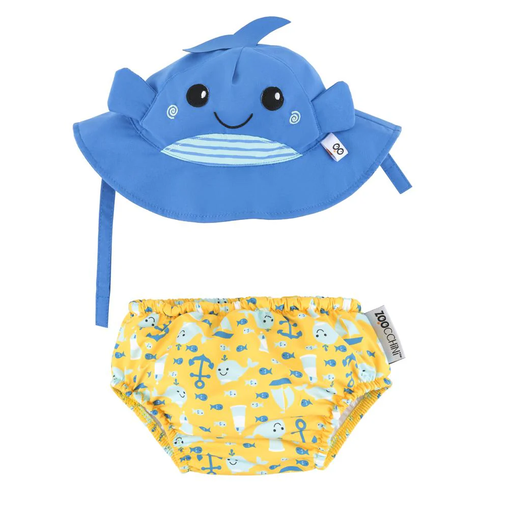 SPF 50+ Baby Swim Diaper and Sun Hat Set - Image 49